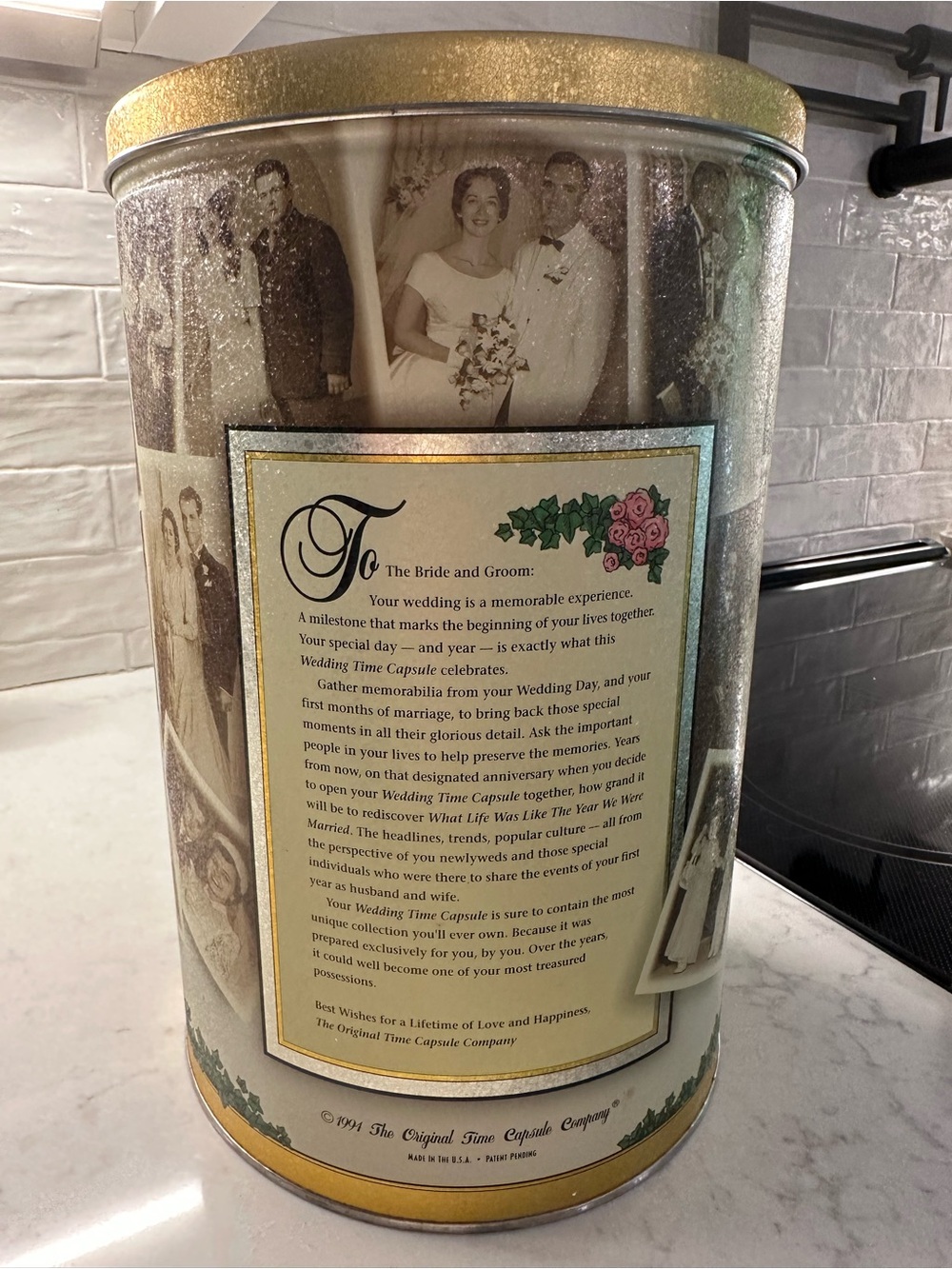 Our Wedding Time Capsule Tin - Picture 2 of 9